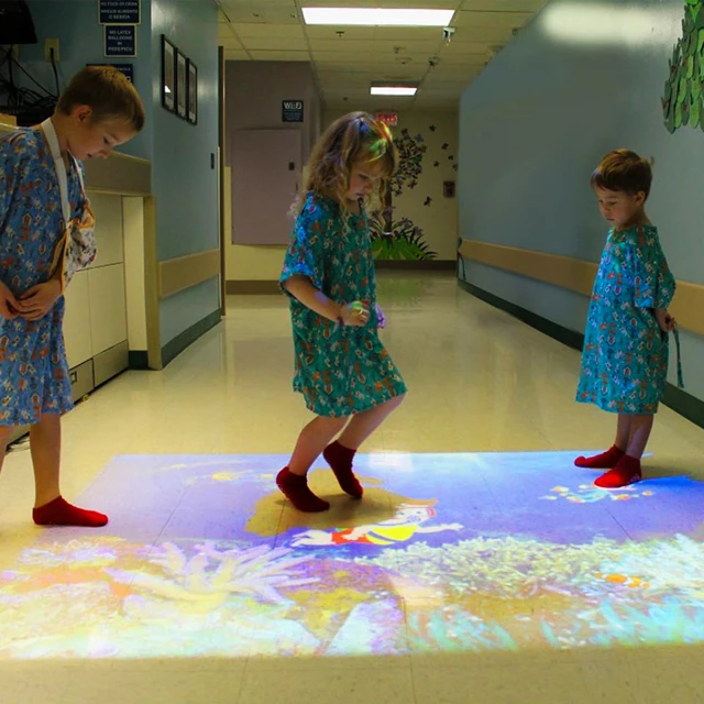 Bar games interactive projection system for night bar, club, light bar