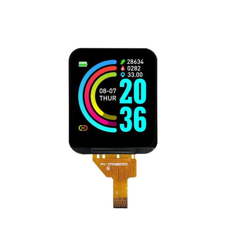 TFT IPS 1 8 дюйма LCD смарт-часы экран дисплея 15pin FPC NV3030B чип 4-SPI цветной ЖК-экран 240*284