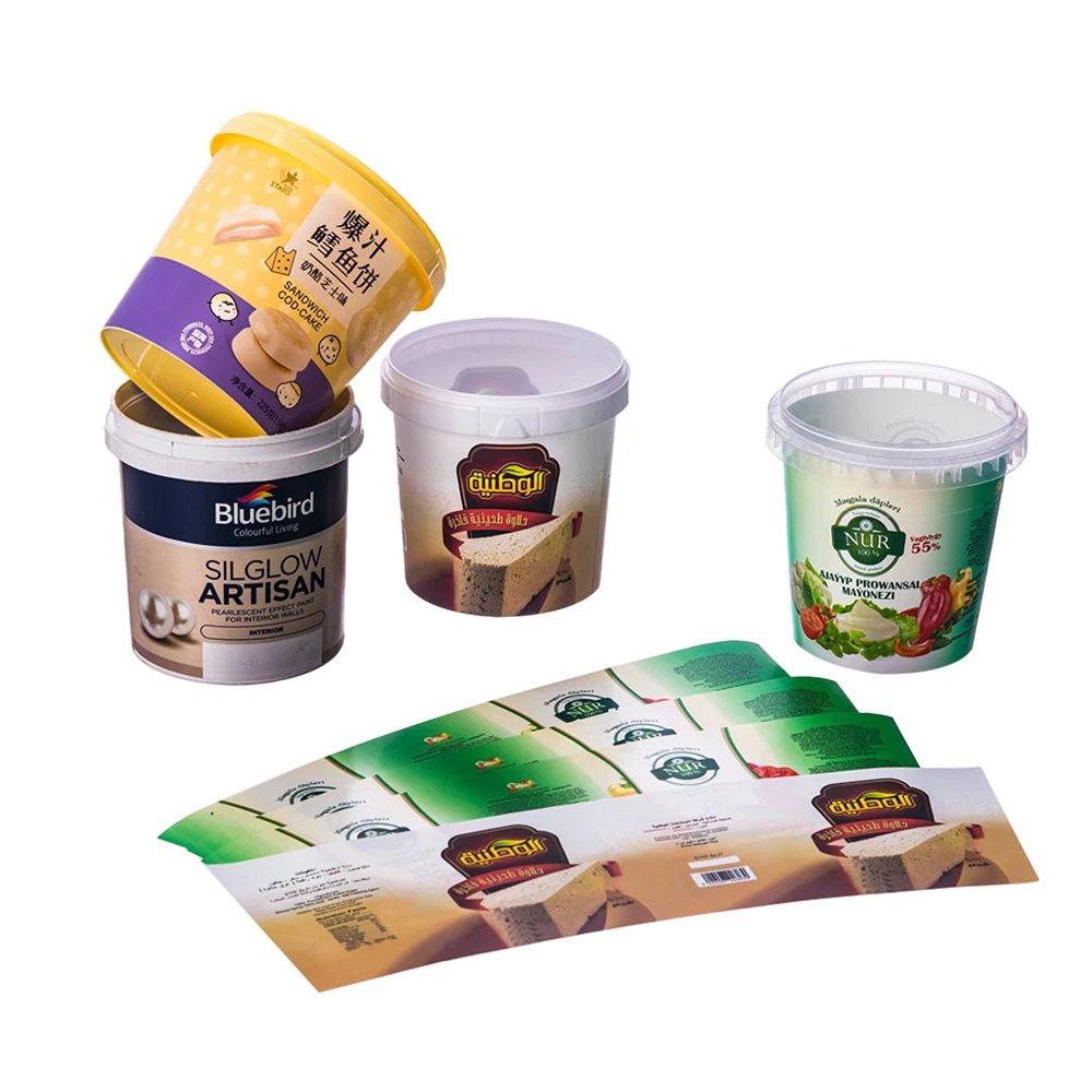 Printing in-mould label plastic iml product in mold label for food container