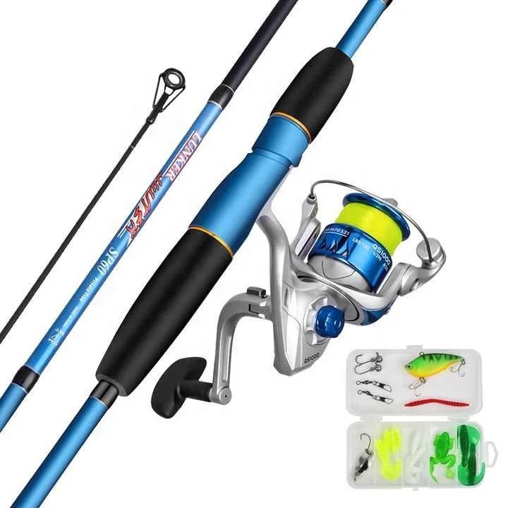 Palmer 1.8m 2.1m 4oz M power spinning rods ultrastrong fiberglass fishing rod and reel combo full kit freshwater fishing rod set
