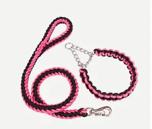 Braided nylon rope dog leash,  8 strands dog rope