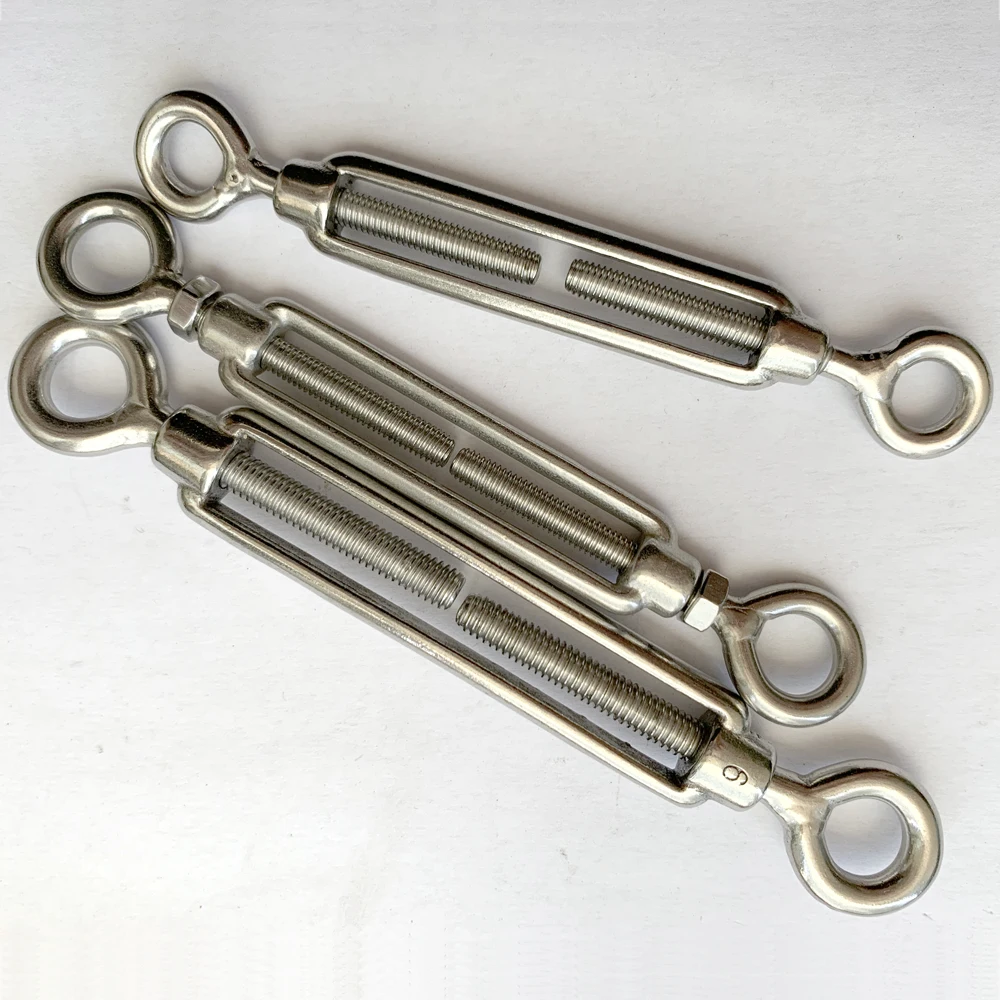 Stainless steel rigging hardware European type Eye Eye style open body turnbuckle