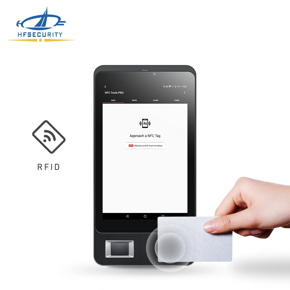 HFSecurity FP07 cost effective industrial android 11 4g rugged fingerprint tablet NFC reader with SMS function Rugged Tablet