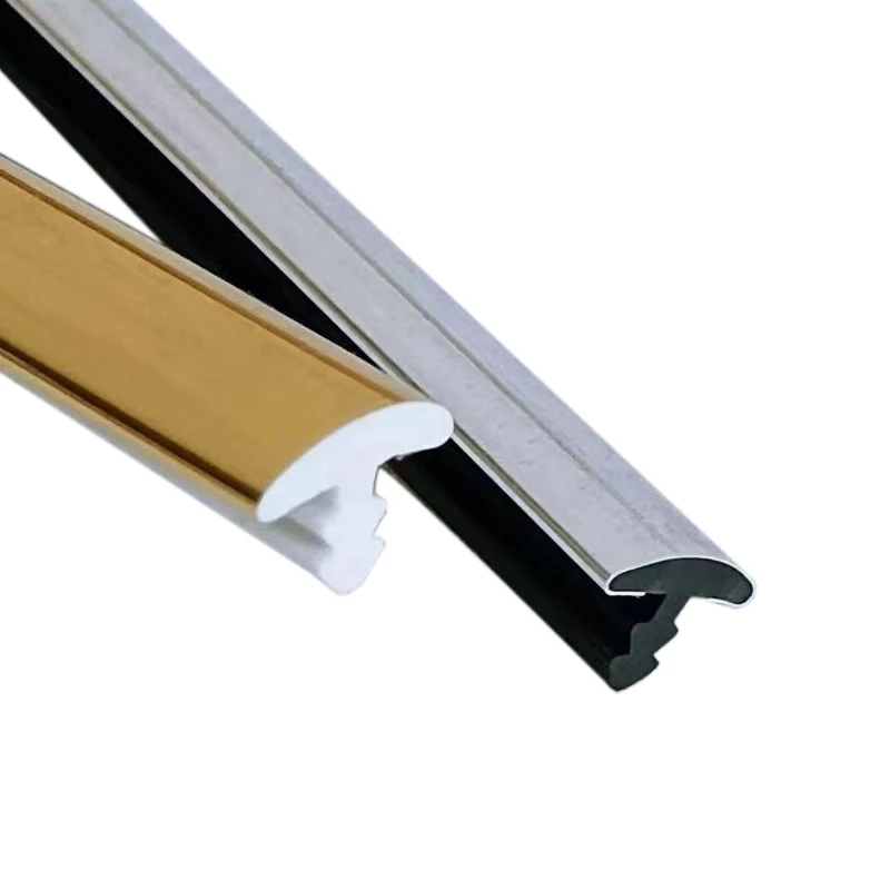 T shape pvc edge banding for aluminum channel PVC T Profile Edge Banding hard Wardrobe Door And Decoration Strip Rubber