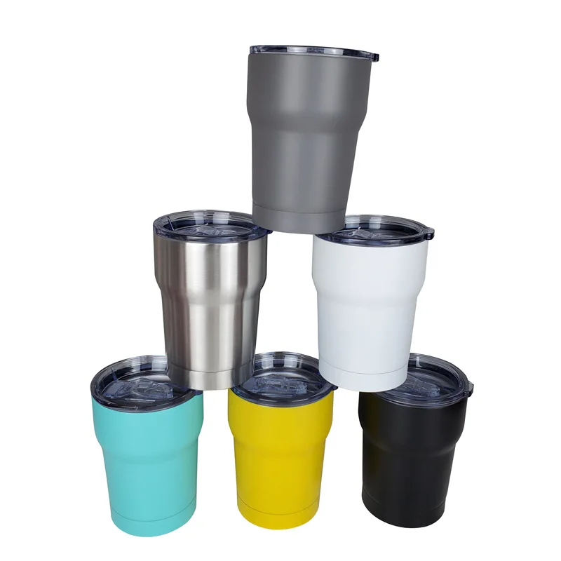 Wholesale 10oz 10 oz Insulated Lowball 10 Ounce Powder Coated Low Ball Stainless Steel Blank Sublimation Tumbler Cup with Lids