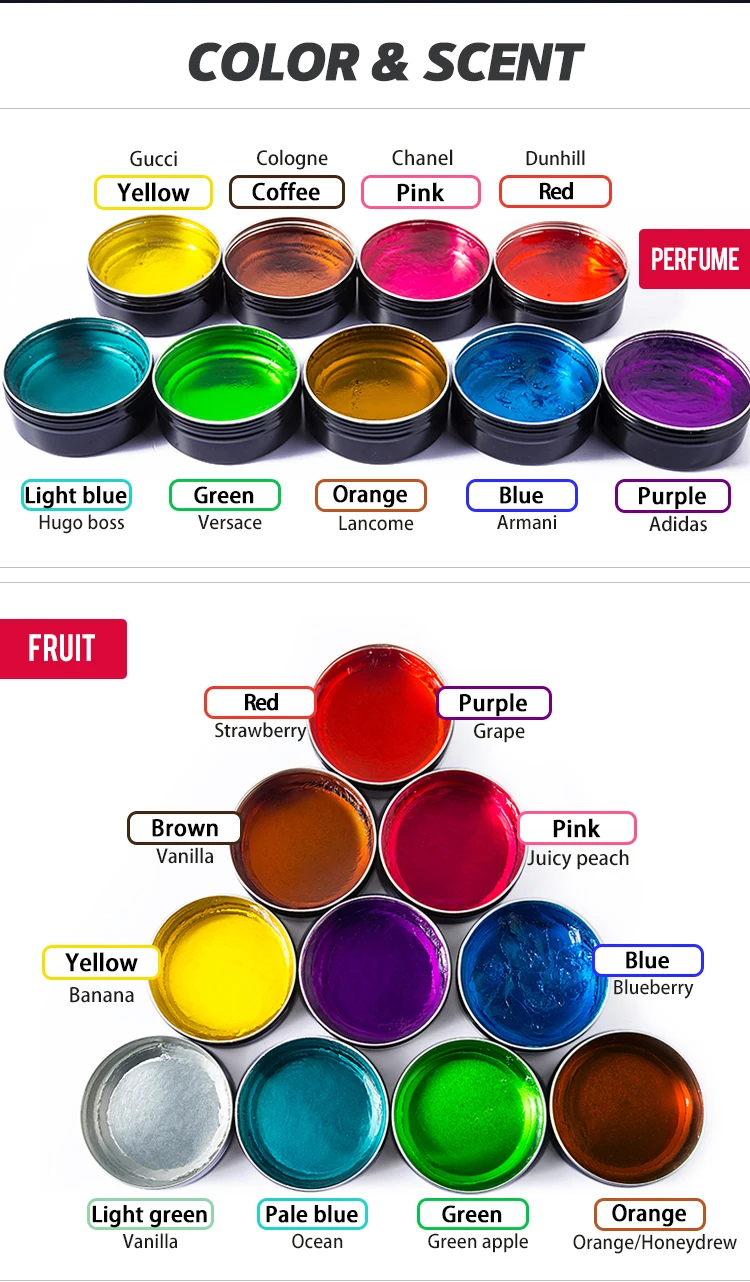 BARBERPASSION OR make your own brand aluminium cans men hair pomade no color residue