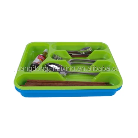 Plastic cutlery drawer organizer cutlery storage holder  kitchen utensil organizer Flatware Drawer Dividers