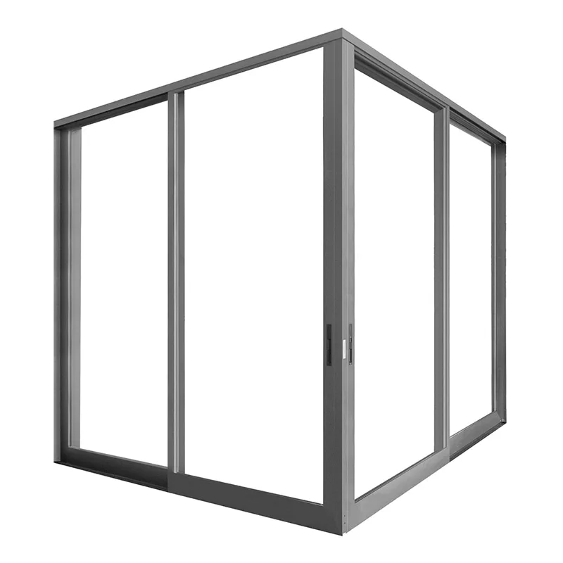 Large Heavy Duty Conceal Sliding Patio Doors Soft Close Aluminium Sliding Glass Doors Double Turn Entrance Sliding Pocket Door