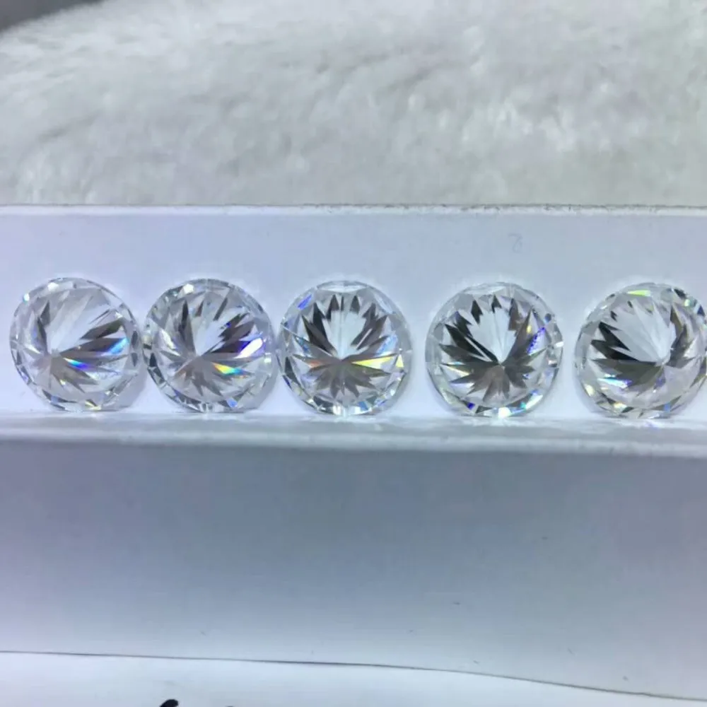 Factory Direct Wholesale Synthetic Diamond Moissanite Round Brilliant Cut GRA Certified D VVS Quality Loose Moissanite Stones