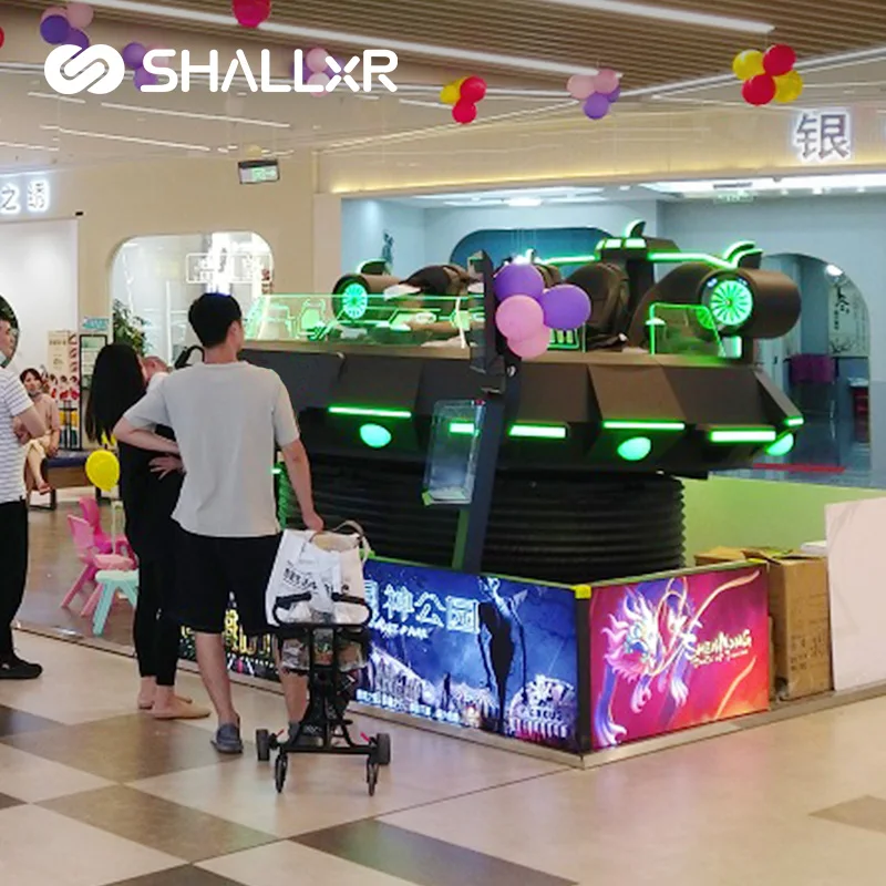 ShallxR Outdoor New Exciting 360 Rotation Motion Virtual Racing Drive Simulated Car VR Game 9D 10D VR Cinema