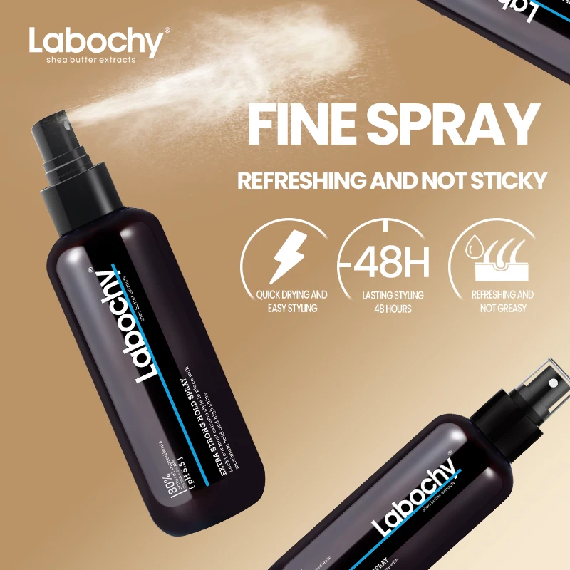 Best Private Label Hair Spray Natural And Organic Strong Hold Hair Spray For Wigs And Natural Hair