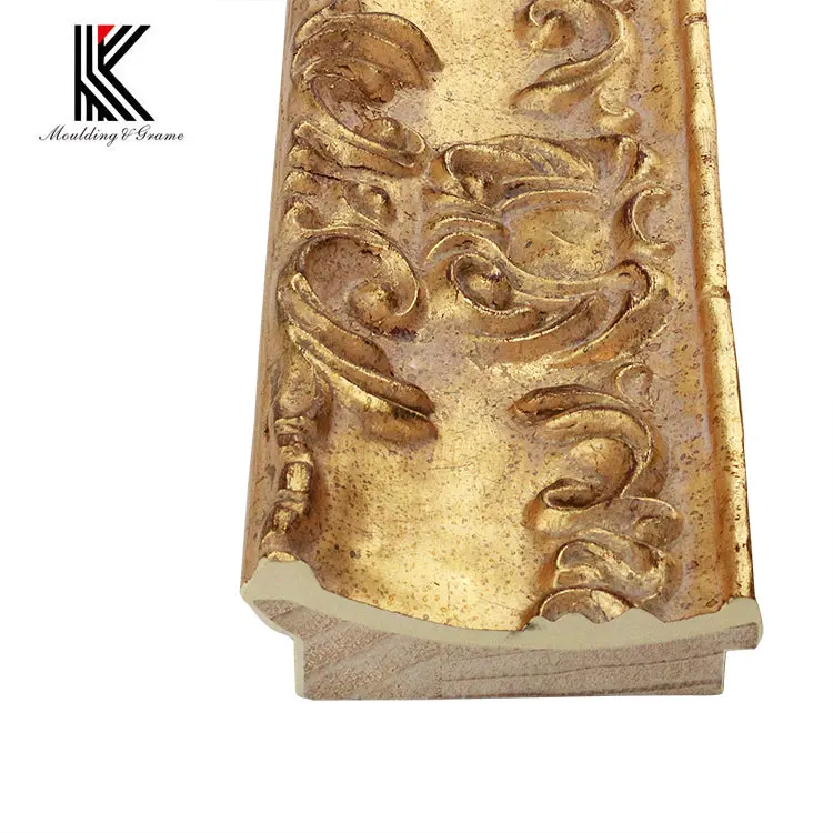 Custom Wholesale Wall Art Wood Baroque Vintage Gold Photo Picture Frame European Mirror Frames for Any Size 40x150 80x180 60x80