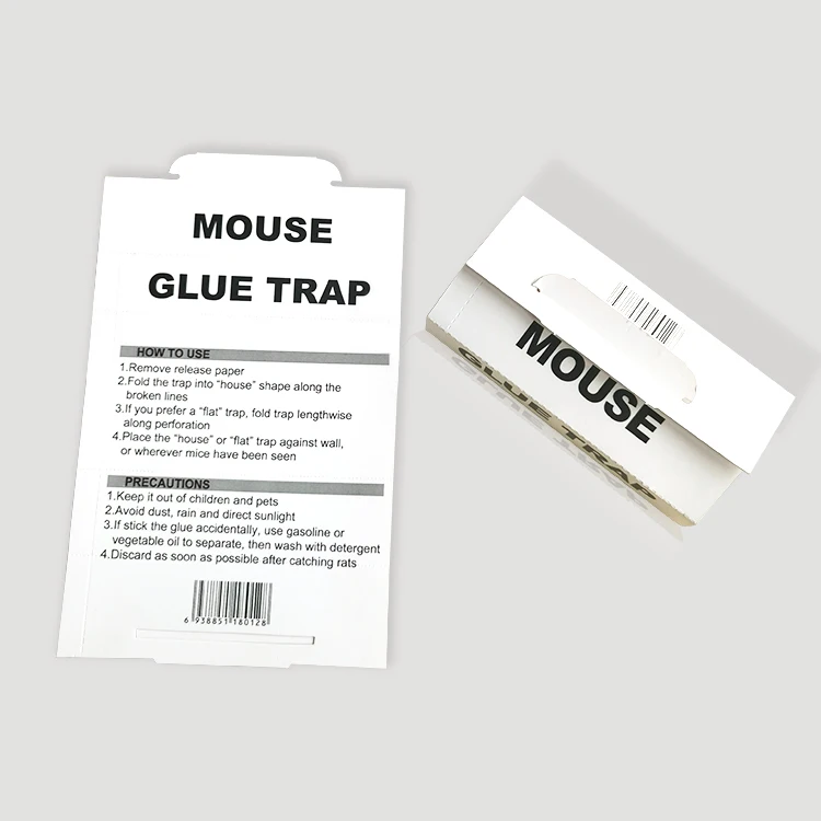 Customized White 72 Pack  Bugs Insects Bed Bugs Spiders Cockroaches Non-Toxic Pest Glue Trap Paper Mouse Sticky Paper Trap