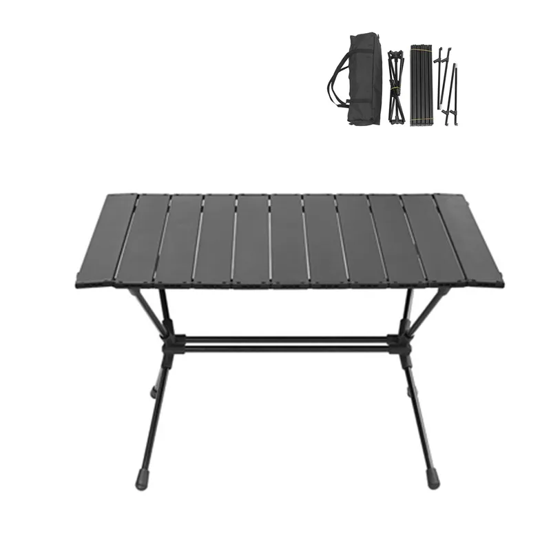 Factory price Ultralight Camping Furniture customized Folding beach dinner Table outdoor BBQ picnic table