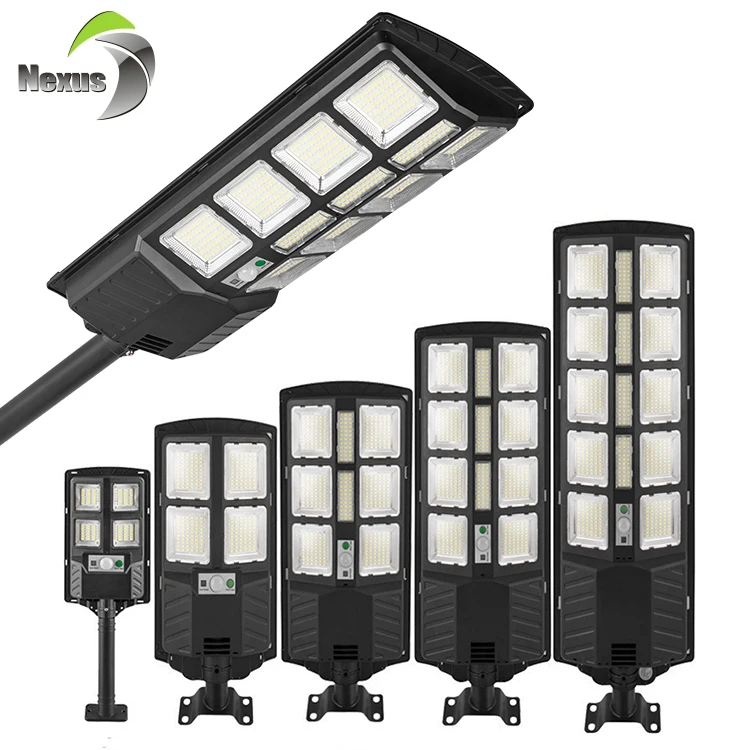Smart Light Remote Control SMD Black 50 100 150 200 250 W Integration All In One Led Solar Street Light
