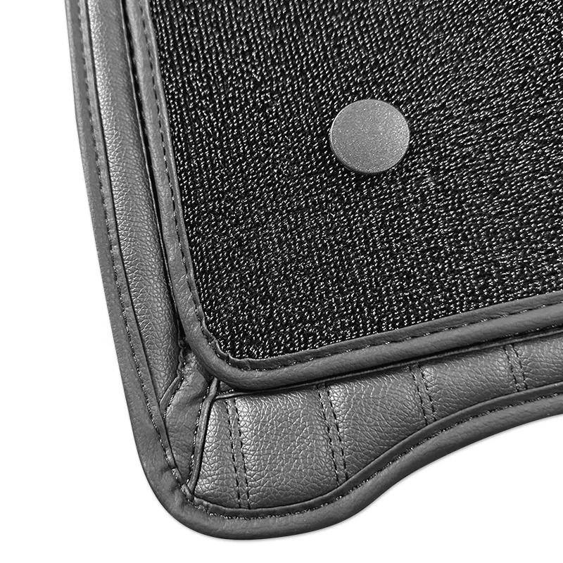 Factory direct sale customized Double-layer 7D leather car floor mats  for Hyundai Santafe Tucson Elantra
