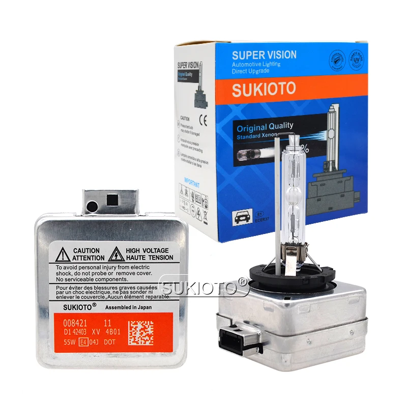  SUKIOTO OEM ксеноновыми 55 Вт D1S 6000K Автомобильные фары комплект D1R D3R авто лампа D3S Xenon HID балласт 8K0941597 8K0941597C для A3 A4 A5 A6 A7