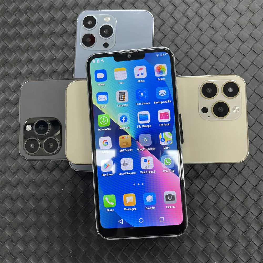 Factory price cheap i13 Pro max mobile phone RAM+ROM 4+128 GB 6.7inch, 16MP Camera Android smartphone cheap cell phone