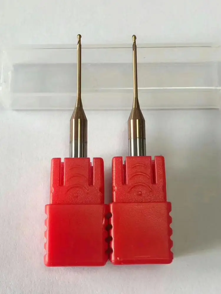 Tungsten steel ball nose end mill HRC55  b ball end milling cutter R0.5-R1.5