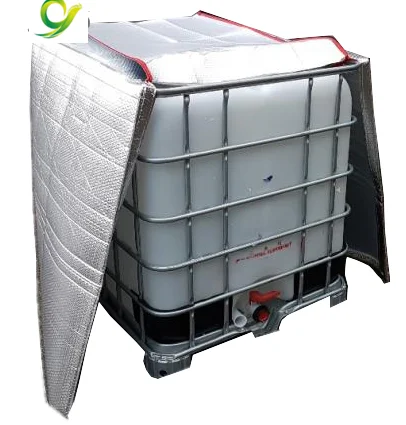 Factory Custom standard size Thermal Covers heat material IBC tank jacket for Intermediate Bulk Container Package