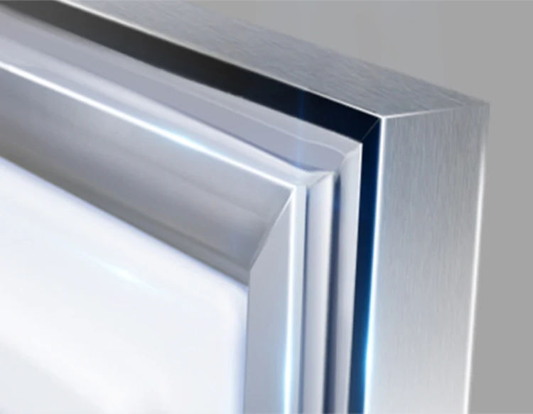 Adjustable Temperature Stainless Steel Six-Door Freezer for Commercial Meat Storage for Supermarkets and Restaurants
