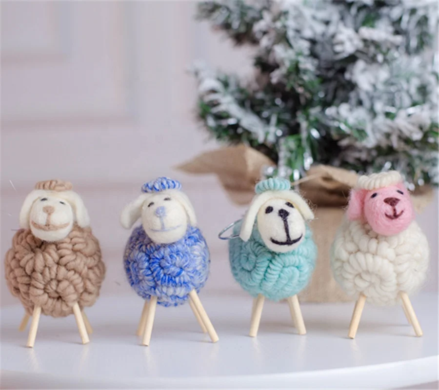 2020 Popular and Hot-sale Home Decorations Felt Crafts Wool Felt Sheep Toy