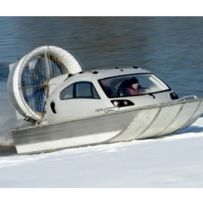 Circular wind tunnel propulsion device Aluminum Alloy Airboat  Rescue Boat