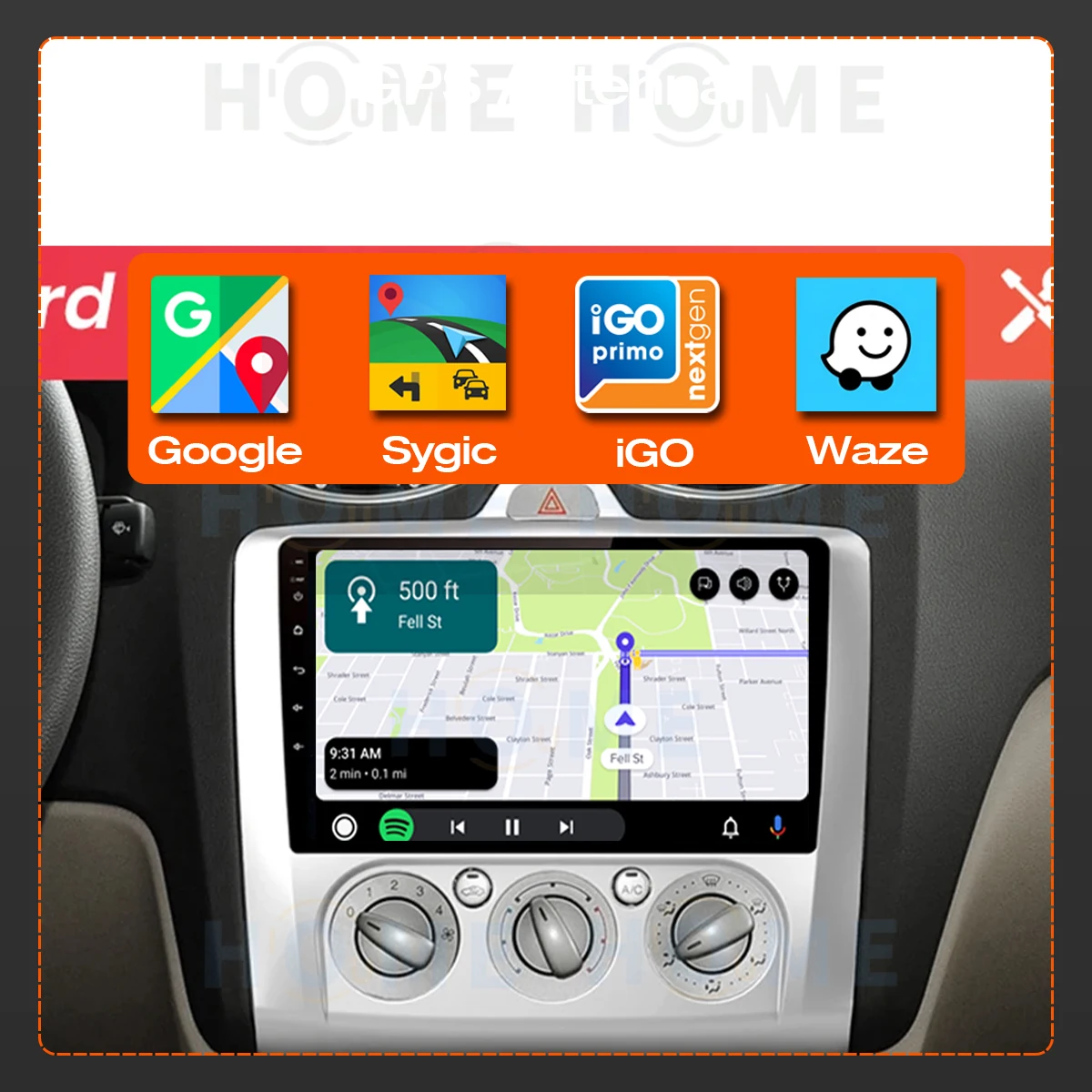 Factory price Android 10 Car Radio for Ford Focus 2 3 Mk2 Mk3 2004 2005 - 2011 Multimedia Player Navigation GPS 2Din Carplay