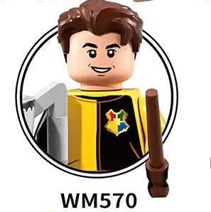 WM6041 Flitwick Dumbledore Longbottom Luna Diggory Trelawney Harrys Novel Movie Collect Education Building Blocks Toys for Kids