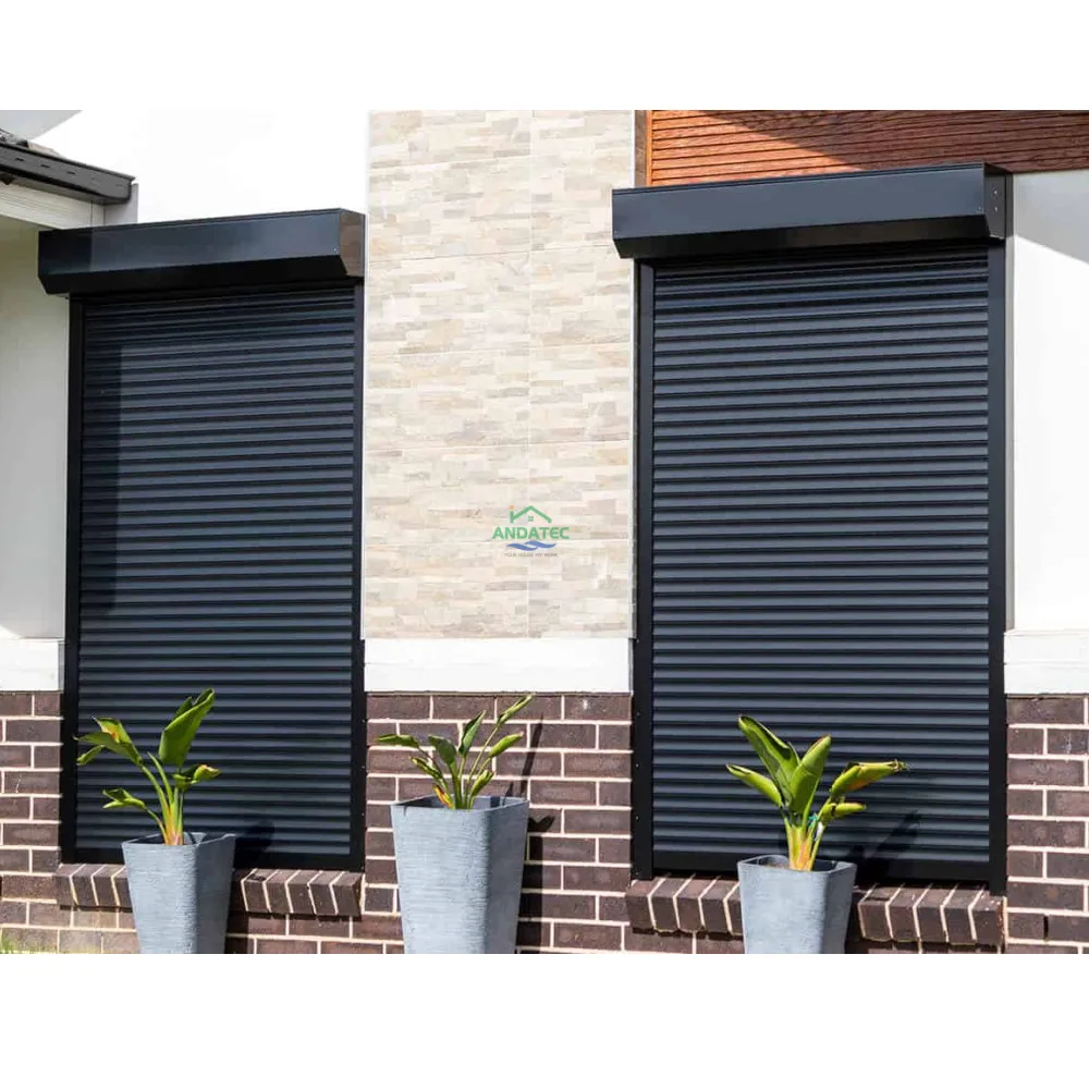 Cheap Window Roller Shutters Prices Double Layer Roller Shutter Window Shutter for House Graphic Design Modern Aluminum Alloy