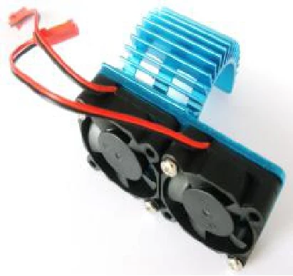 RC Brushed 550 540 радиатор двигателя с охлаждающим вентилятором DC 5-6V