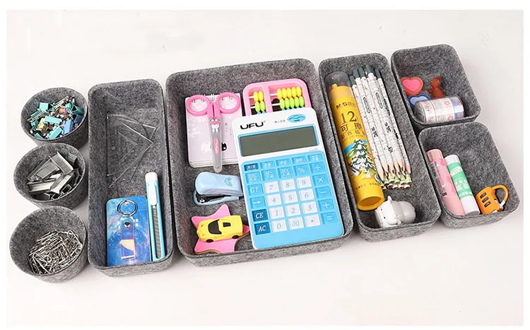 Integrated food storage box office drawer seamless felt storage box gardening storage box