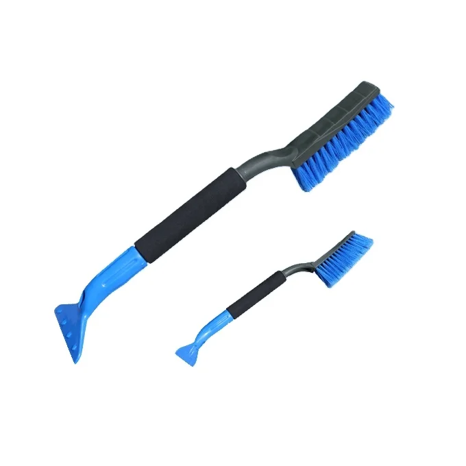 48cm Soft PET bristle snow brush for car cleaning with Ice shovel