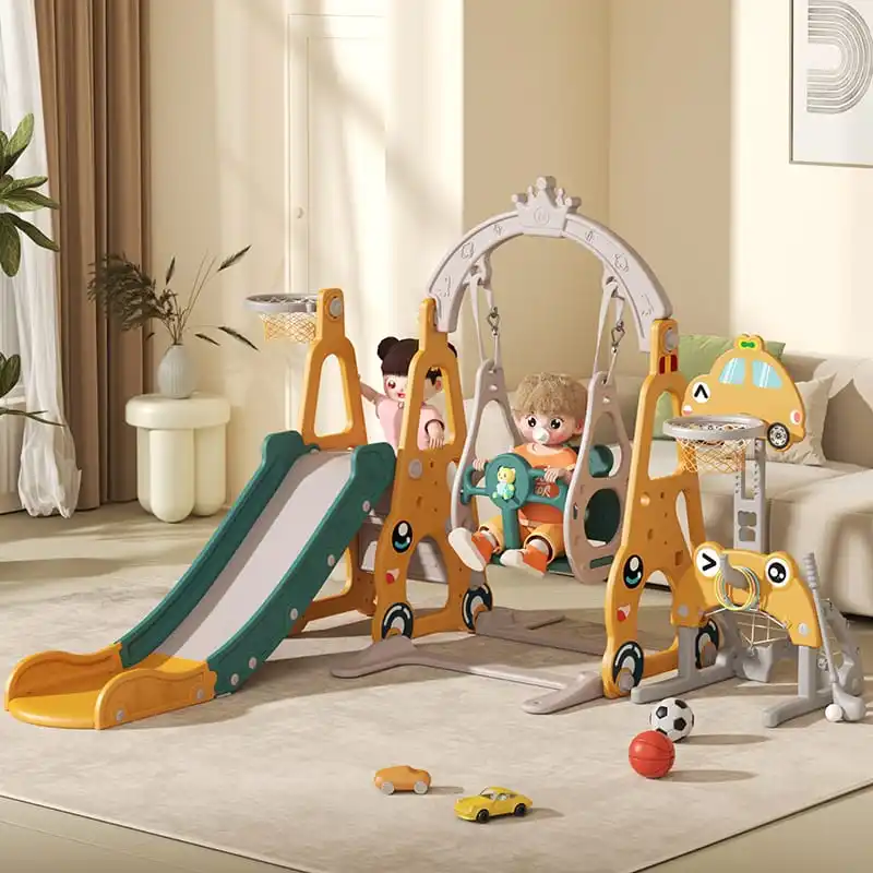 New Wholesale Toddler Indoor Baby Sliding Toys Kids Slides For Children Playground Play Set Plastic Slide And Swing Toy