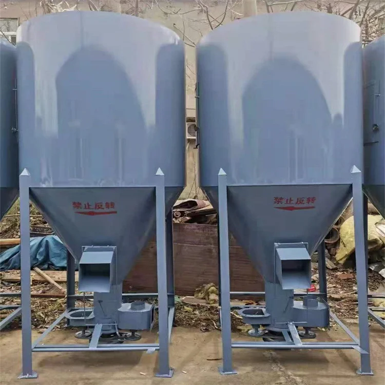 Вертикальная дробилка корма для животных и миксер автоматическая машина производства кормов птицы приготовления куриного использования на ферме