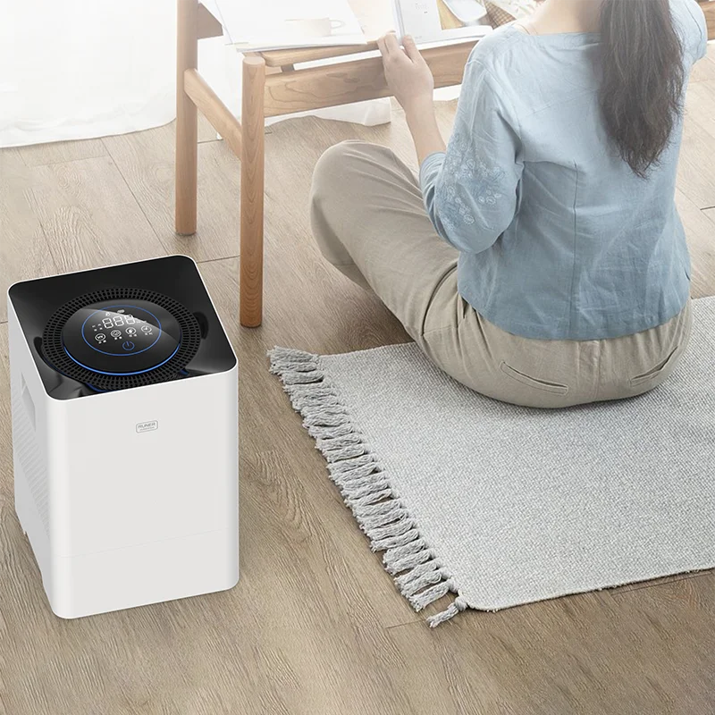 RUNAL OEM Large Household 2 In 1 Big Tuya Smart Humidifier UV Air Purifiers With Hepa 13 Filter For Home Room Bedroom