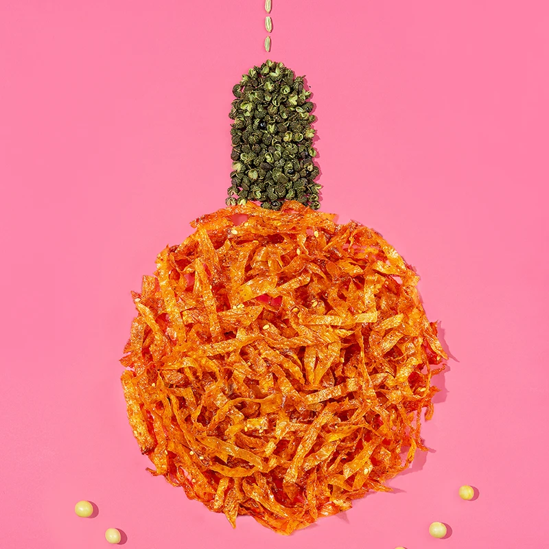 Genji Food Latiao Spicy Strip Snack Food China Wholesale Spicy Tofu Beancurd Wire Crisp Baked Bean Curd