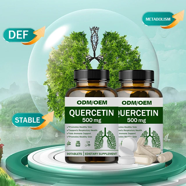 ODM/OEM Herbal Health Supplement Sophora Japonica Extract Vitamin 500mg Bromelain With Quercetin Capsules For Immune Support