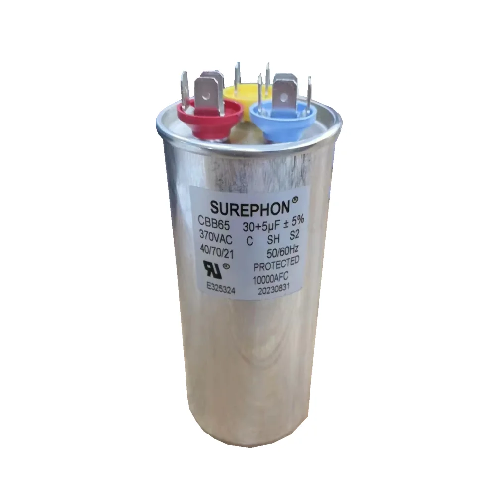 Self healingP2 S2 explosion protective aluminum case motor run oval CBB65 capacitor