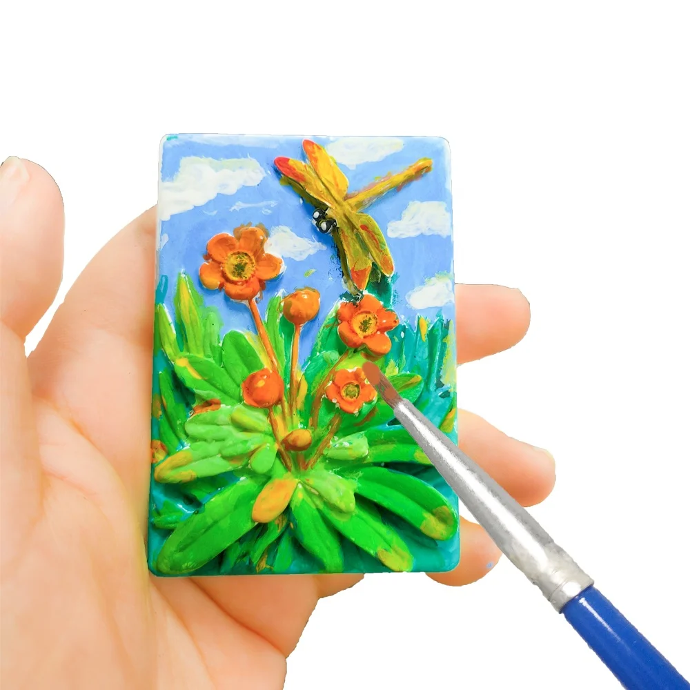 Paint Your Own Plaster Mold Figurines Plaster Painting Set Gift Toys for 3+ Years Ceramic Figurines to Paint