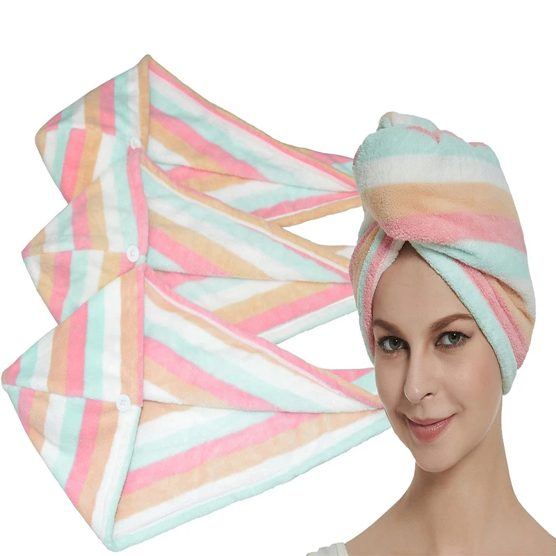 Hot Selling Microfiber Hair Dryer Cap Towel Quick Dry Magic Hair Cap Towel for Wholesale