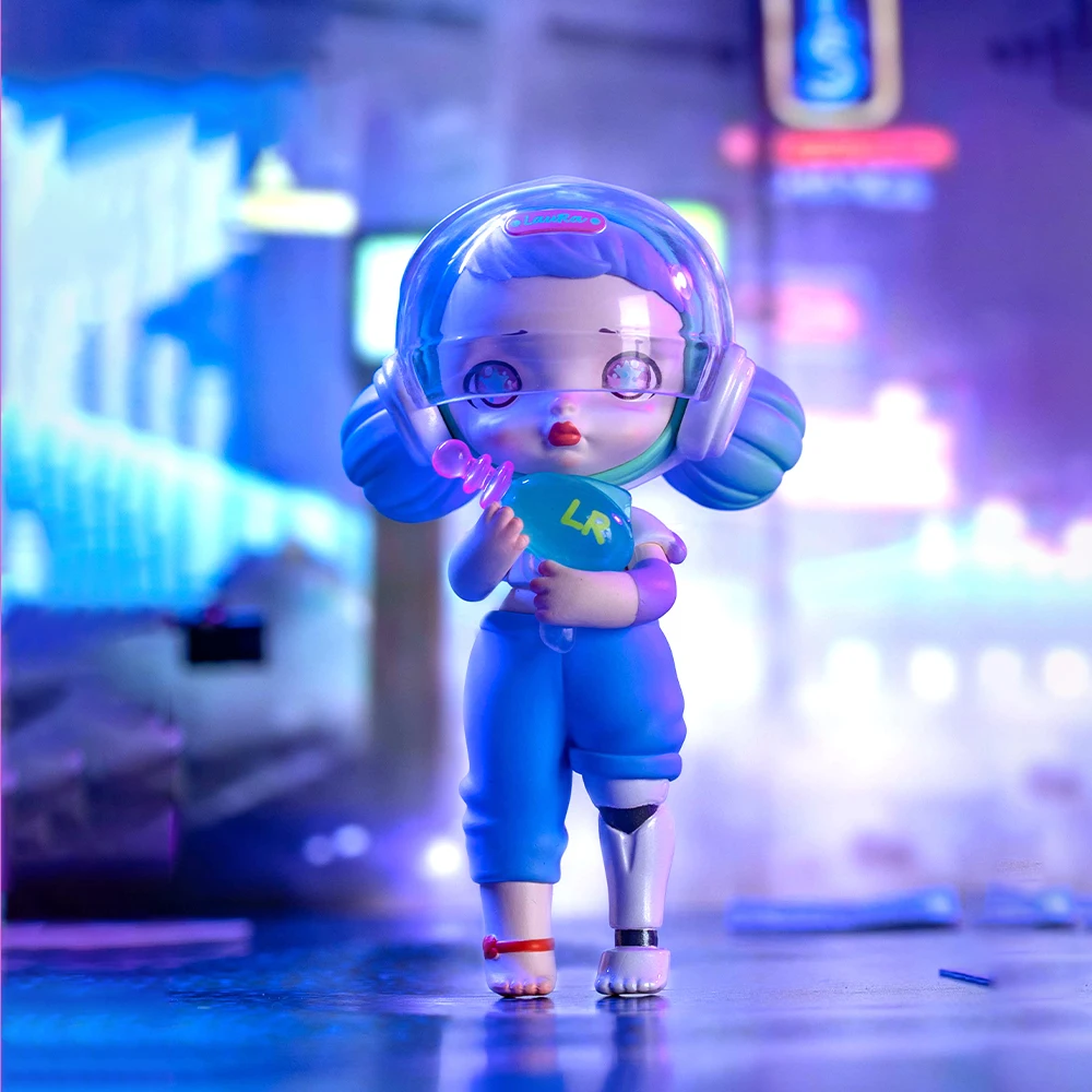 2023 Original Laura Cyberpunk Series Blind Box Toys Mystery Box Pop Mart Figure Model Girl Birthday Gift