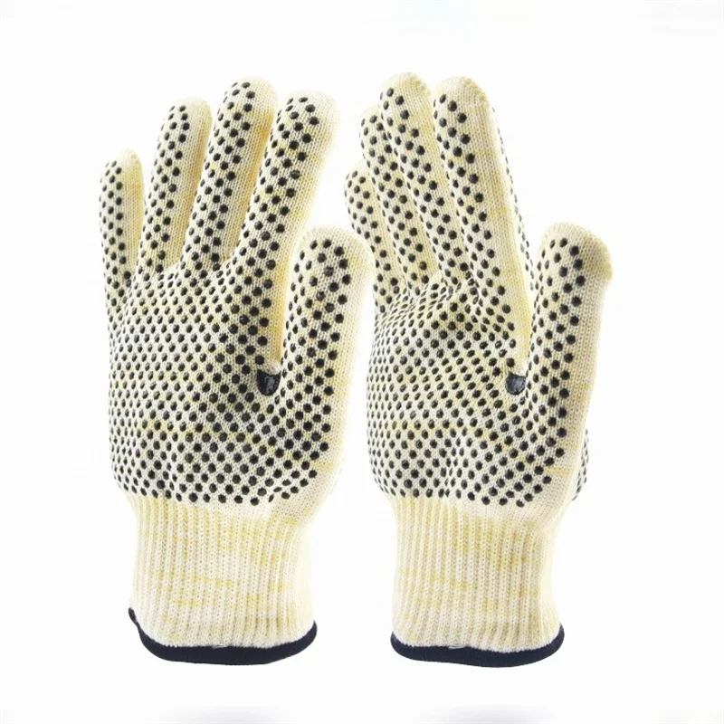 Wholesale Pvc Dotted Blue Cotton Gloves Cotton knitted work hand Gloves for safety protection