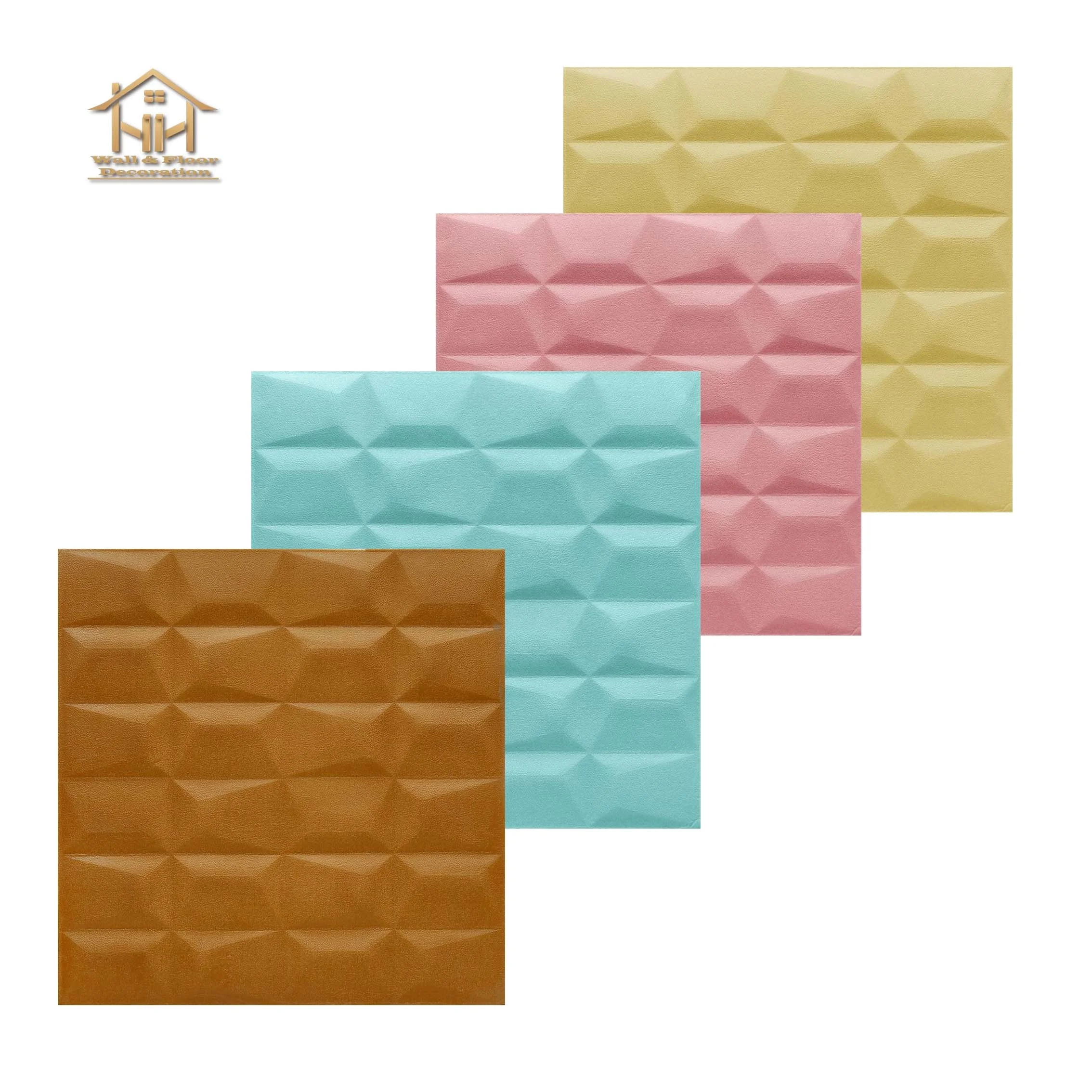 
Soft roll series 3d XPE foam wallpaper kids bedroom self-adhesive pe foam wall sticker for interior wall decoration 