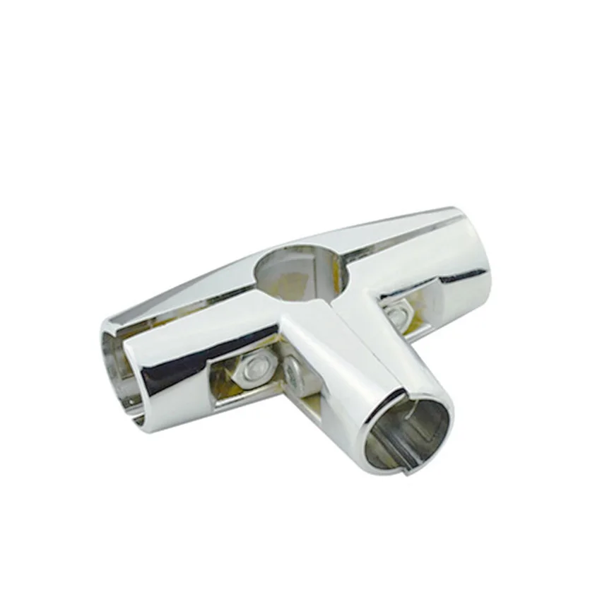 3-way 25mm round pipe connector