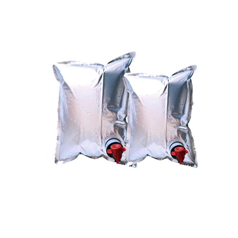 Wholesale custom drink pouch 3l 5l plastic aseptic coffee wine oil liquid bib bag in box  with valve