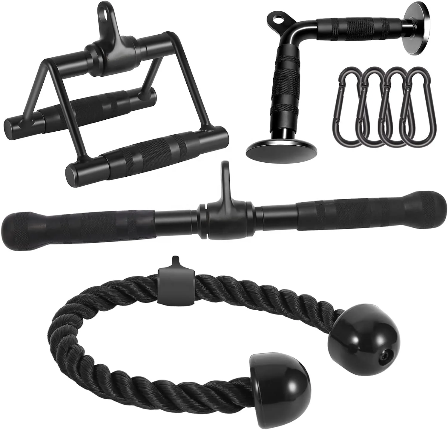 Cheap High Quality Cable Attachment Power Rack Handle Lat Pull Down Pulley System Tricep Rope