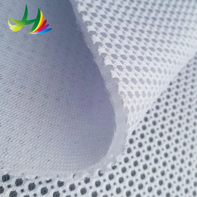 Recycled Hexagon Hole 3D Air Spacer Sandwich Mesh Fabrics For Office Chair