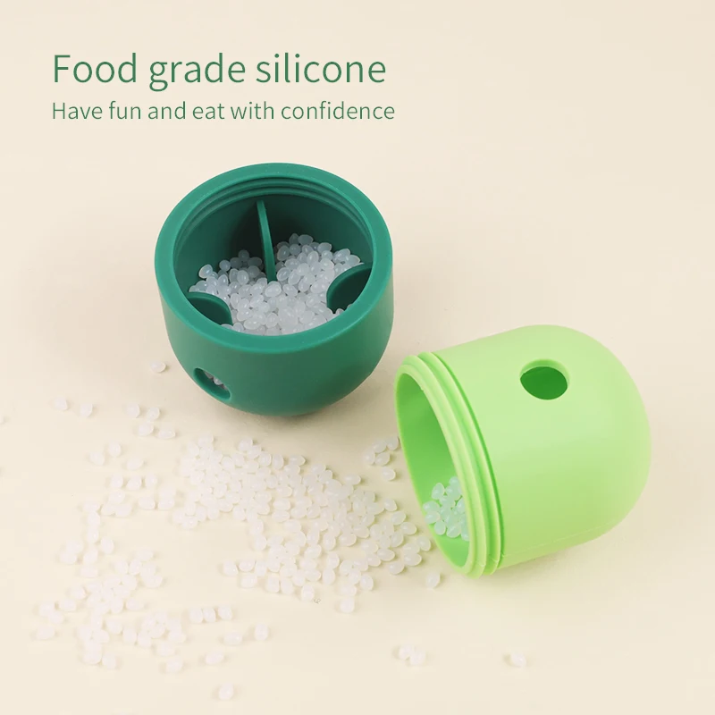 Natural Silicone Dog IQ Game Slow Feeder Chew Toys Pet Puzzle Interactive Food Treat Teeth Cleaning Toy
