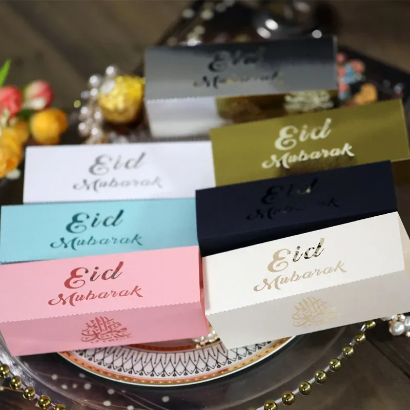 5 шт. Подарочная коробка EID Mubarak Ramadan Kareem Dragee упаковочная для конфет печенья Мусульманский Исламский фестиваль украшения вечеринки